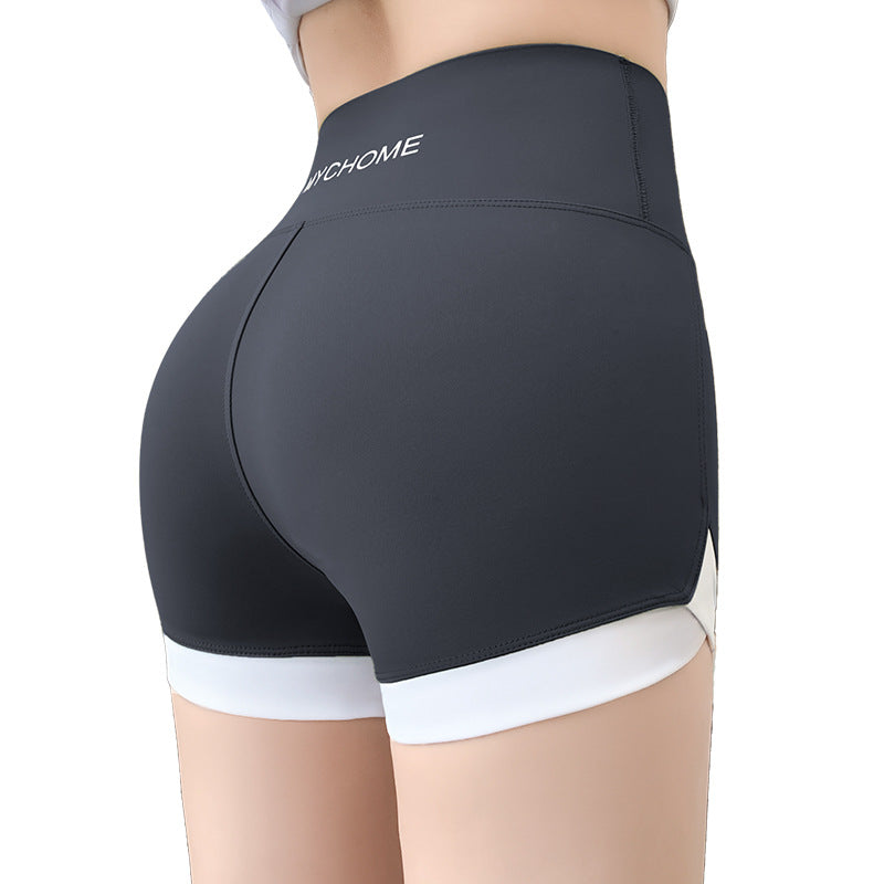 Three-point Shark Pants Women&#039;s No Embarrassment Line Hip Lifting Outer Wear Thin Sports Bottoming Shorts Stitching Contrast Safety Pants Women