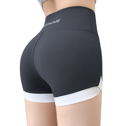 Three-point Shark Pants Women&#039;s No Embarrassment Line Hip Lifting Outer Wear Thin Sports Bottoming Shorts Stitching Contrast Safety Pants Women