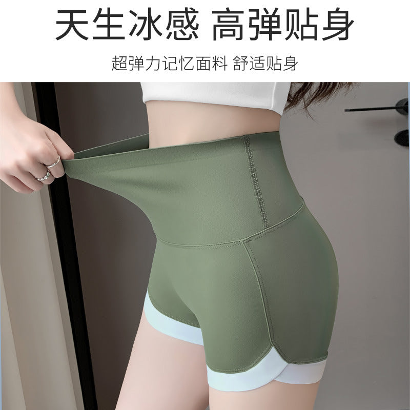 Three-point Shark Pants Women&#039;s No Embarrassment Line Hip Lifting Outer Wear Thin Sports Bottoming Shorts Stitching Contrast Safety Pants Women